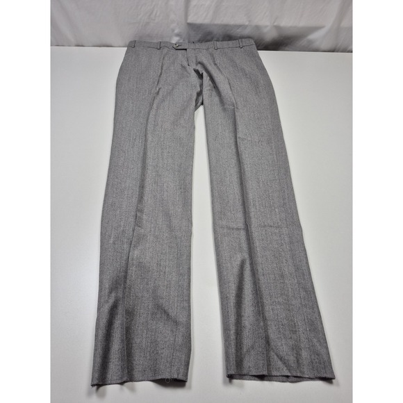 Ballin Dress Pants Comfort Eze Mens 42x37 Gray Wool Cashmere Flannel SOHO
